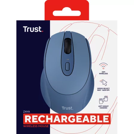 Kontrolsat - Rato Trust Zaya - 1600 DPI - Wireless - Azul