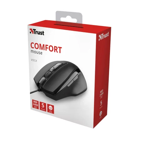 Kontrolsat - Trust Voca Comfort Mouse - 2400 DPI - Black Kontrolsat - Trust Voca Comfort Mouse - 2400 DPI - Black