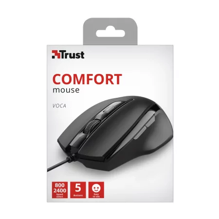 Kontrolsat - Rato Trust Voca Comfort - 2400 DPI - Preto Kontrolsat - Rato Trust Voca Comfort - 2400 DPI - Preto