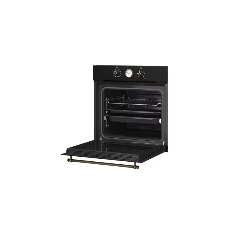 Kontrolsat - Rustic Teka Oven - HRB 6300 AT- 70L - Class A - Black