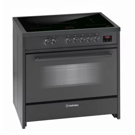 Kontrolsat - Fogão Elétrico Meireles - 5 Queimadores - 121L - Preto - E 913 BL Kontrolsat - Fogão Elétrico Meireles - 5 Queimadores - 121L - Preto - E 913 BL
