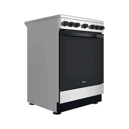 Kontrolsat - Fogão Eletrico Indesit - 4 Queimadores - 69L - Inox - IS67V5PHX/E Kontrolsat - Fogão Eletrico Indesit - 4 Queimadores - 69L - Inox - IS67V5PHX/E