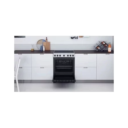Kontrolsat - Fogão Eletrico Indesit - 4 Queimadores - 69L - Inox - IS67V5PHX/E Kontrolsat - Fogão Eletrico Indesit - 4 Queimadores - 69L - Inox - IS67V5PHX/E