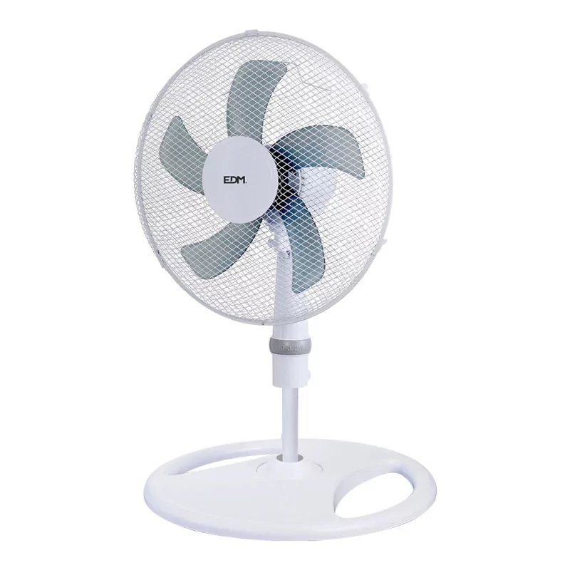 Kontrolsat - Standing / Wall / Portable Fan (3 in 1) - 107-130cm EDM - White - 45W