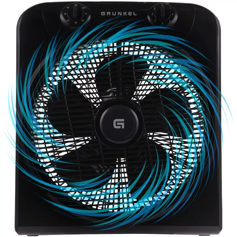 Kontrolsat - Ventoinha de Chão Grunkel Box Fan NG - 45W (3 velocidades) Kontrolsat - Ventoinha de Chão Grunkel Box Fan NG - 45W (3 velocidades)