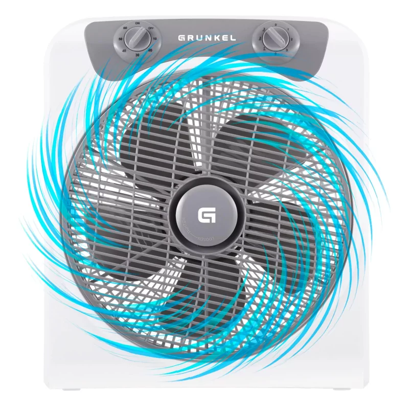 Kontrolsat - Grunkel box fan floor fan - 45w - 3 speeds Kontrolsat - Grunkel box fan floor fan - 45w - 3 speeds