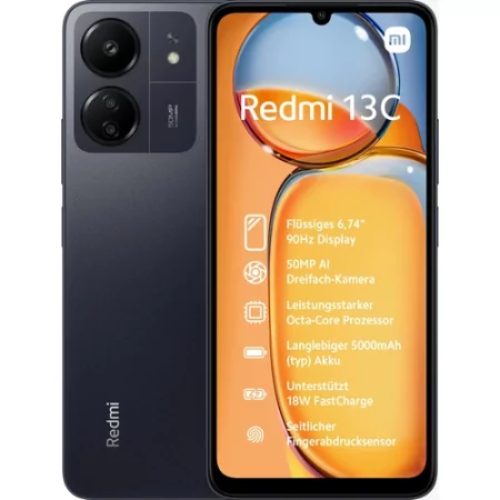 Kontrolsat - Xiaomi Redmi 13C Smartphone - 6.74" (4GB/128GB) - Black Kontrolsat - Xiaomi Redmi 13C Smartphone - 6.74" (4GB/128GB) - Black