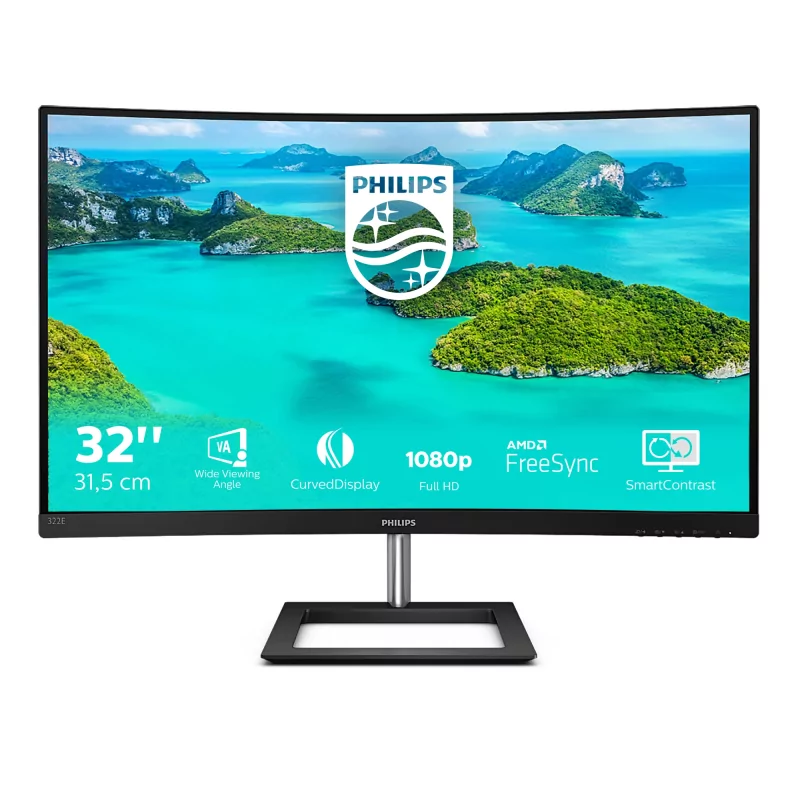 Kontrolsat - Philips E-Line 322E1C/00 32" LED FullHD Curved Monitor