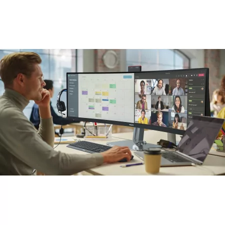 Kontrolsat - Philips Monitor 49B2U5900CH 48.8" LED UltraWide Dual QHD 75Hz Curved USB-C Webcam Kontrolsat - Philips Monitor 49B2U5900CH 48.8" LED UltraWide Dual QHD 75Hz Curved USB-C Webcam