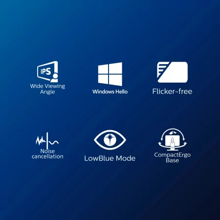 Kontrolsat - Philips LCD Monitor with Webcam Windows Hello - Black - 27E1N5600HE/00 Kontrolsat - Philips LCD Monitor with Webcam Windows Hello - Black - 27E1N5600HE/00