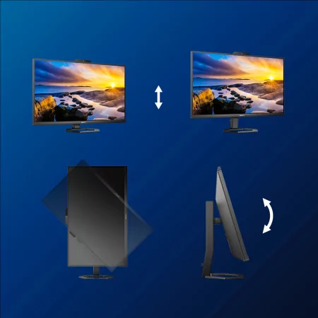 Kontrolsat - Philips LCD Monitor with Webcam Windows Hello - Black - 27E1N5600HE/00 Kontrolsat - Philips LCD Monitor with Webcam Windows Hello - Black - 27E1N5600HE/00