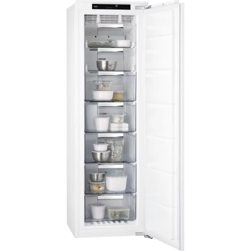 Kontrolsat - Congelador Vertical Embutido AEG ABE818E6NC (204L - Classe E - Branco) Kontrolsat - Congelador Vertical Embutido AEG ABE818E6NC (204L - Classe E - Branco)