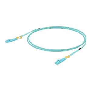 Kontrolsat - Cabo de Fibra Ótica Ubiquiti UniFi - 1M - LC OM3 - Aqua - UOC-1