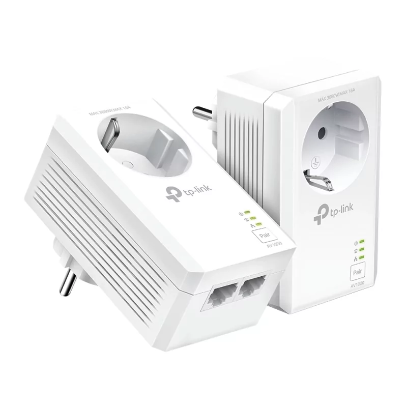 Kontrolsat - TP-Link Powerline - TL-PA7027P KIT - (1000Mbps - Range 300m - Pack of 2) Kontrolsat - TP-Link Powerline - TL-PA7027P KIT - (1000Mbps - Range 300m - Pack of 2)