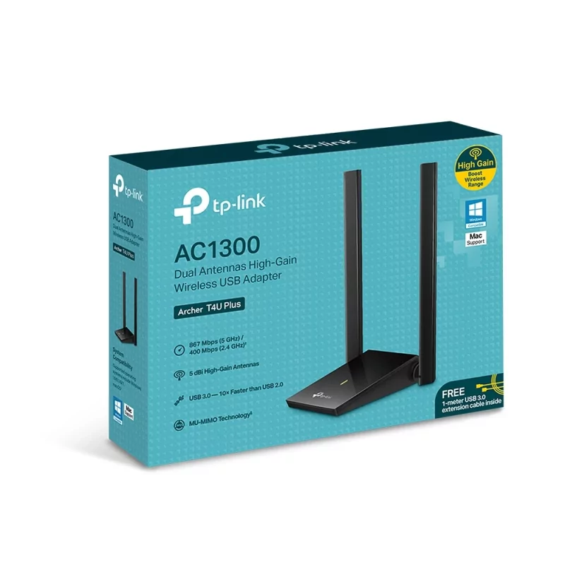 Kontrolsat - Adaptador de Rede USB Wireless TP-Link AC1300 Dual-Band