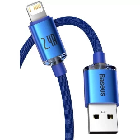 Kontrolsat - Cabo Baseus - USB-A - Lightning - 1.2M - Azul Kontrolsat - Cabo Baseus - USB-A - Lightning - 1.2M - Azul
