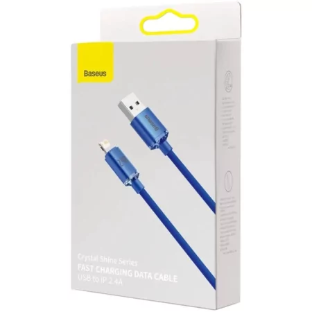 Kontrolsat - Cabo Carregamento Rápido Usb - Lightning 2.4A Crystal Shine 1.2M Azul Kontrolsat - Cabo Carregamento Rápido Usb - Lightning 2.4A Crystal Shine 1.2M Azul