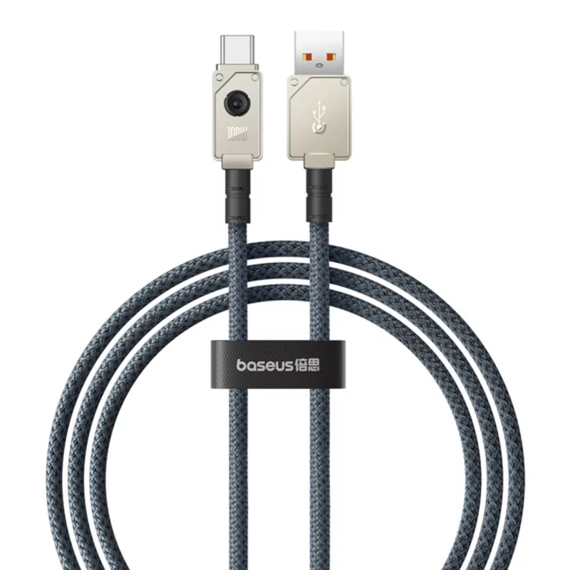 Kontrolsat - Baseus Cable - USB-A - USB-C - 100W - 1M - Gray Kontrolsat - Baseus Cable - USB-A - USB-C - 100W - 1M - Gray