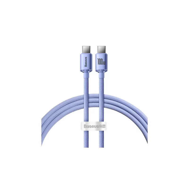 Kontrolsat - Baseus Cable - USB-C - 100W - 1.2M - Lilac Kontrolsat - Baseus Cable - USB-C - 100W - 1.2M - Lilac