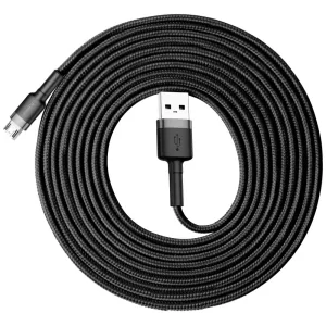 Kontrolsat - Cabo Usb Cafule For Micro 2a 3m Gray+black