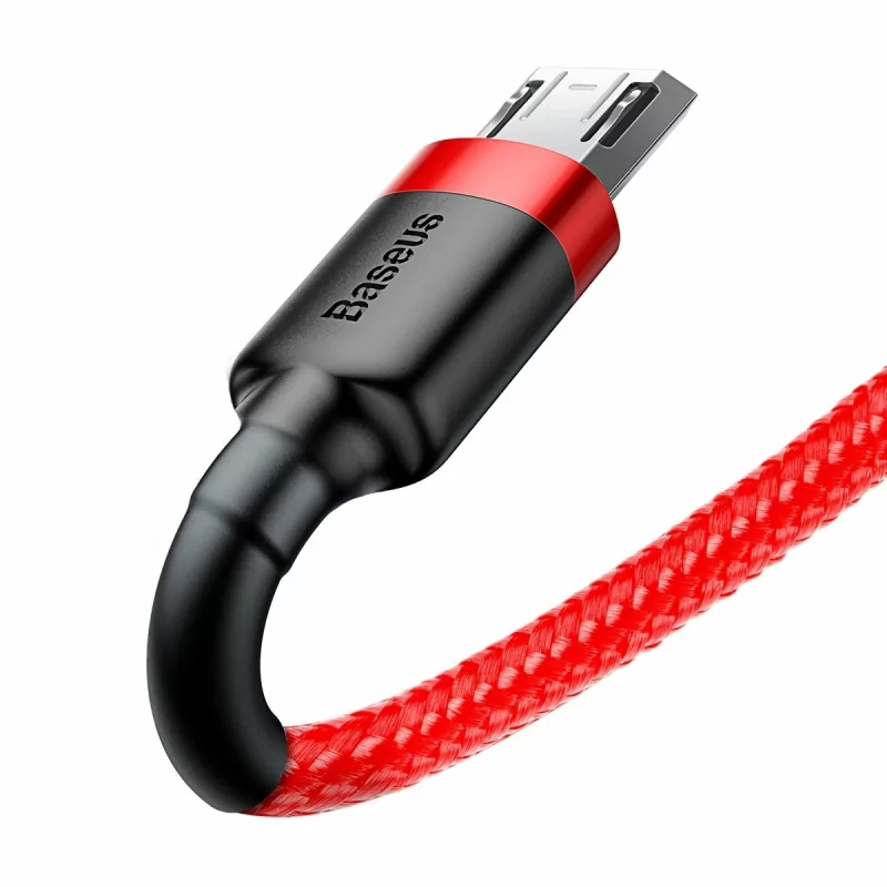 Kontrolsat - Cabo Baseus Cafule USB-A para Micro USB 1m - Vermelho