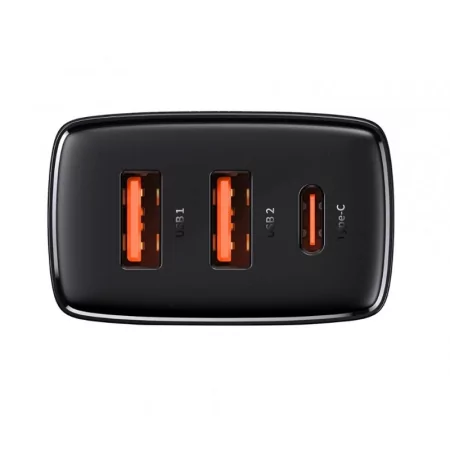 Kontrolsat - Baseus Compact CCXJ-E01 30W Fast Charger 3.0 - Black Kontrolsat - Baseus Compact CCXJ-E01 30W Fast Charger 3.0 - Black