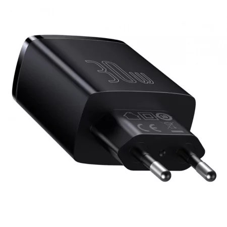 Kontrolsat - Carregador Baseus Compact CCXJ-E01 30W Fast Charger 3.0 - Preto Kontrolsat - Carregador Baseus Compact CCXJ-E01 30W Fast Charger 3.0 - Preto