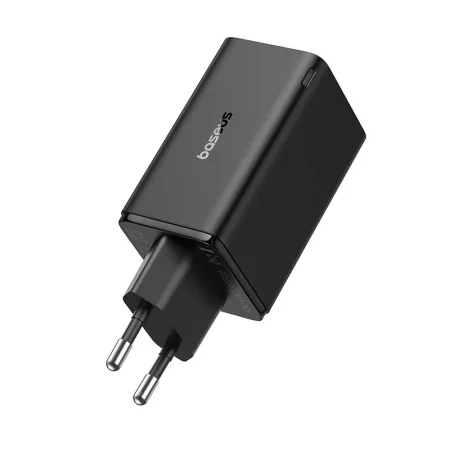 Kontrolsat - Carregador Baseus GaN6 Pro Dual USB-A/USB-C 65W Fast Charger PD 3.0 - Preto Kontrolsat - Carregador Baseus GaN6 Pro Dual USB-A/USB-C 65W Fast Charger PD 3.0 - Preto