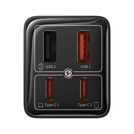 Kontrolsat - Baseus GaN6 Pro Dual USB-A/USB-C 65W Fast Charger PD 3.0 - Black Kontrolsat - Baseus GaN6 Pro Dual USB-A/USB-C 65W Fast Charger PD 3.0 - Black