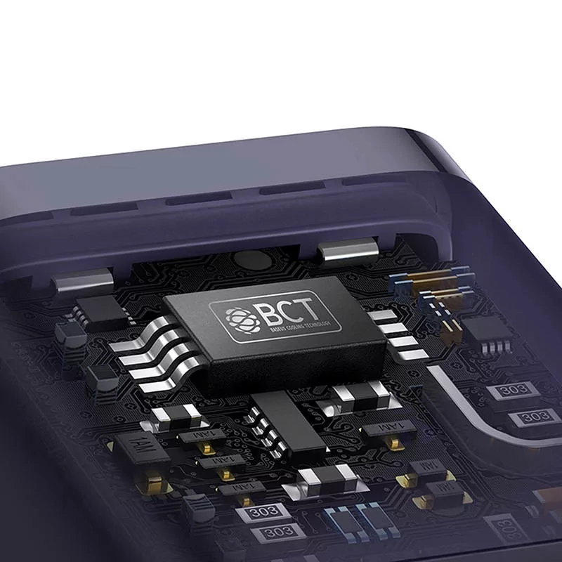 Kontrolsat - Carregador Baseus GaN5 Fast Charger (Mini) USB-C 30W - Roxo
