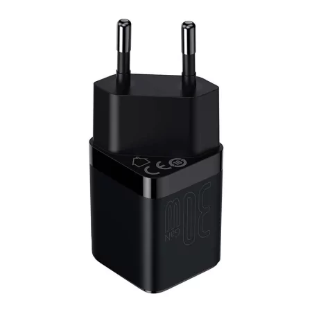 Kontrolsat - Carregador Baseus GaN3 Fast Charger 30W USB-C - Preto Kontrolsat - Carregador Baseus GaN3 Fast Charger 30W USB-C - Preto