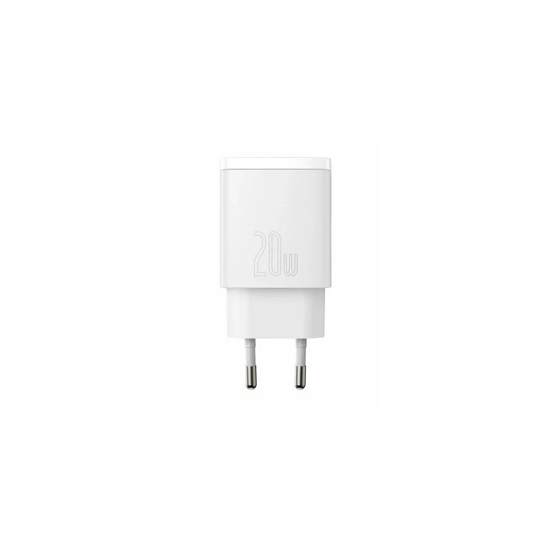 Kontrolsat - Baseus Compact Charger - USB-C/USB-A - 20W - 3.0 - White - CCXJ-B02