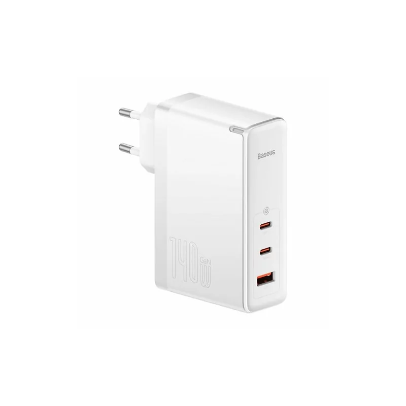 Kontrolsat - Baseus GaN5 Pro 140W Fast Charger - White Kontrolsat - Baseus GaN5 Pro 140W Fast Charger - White