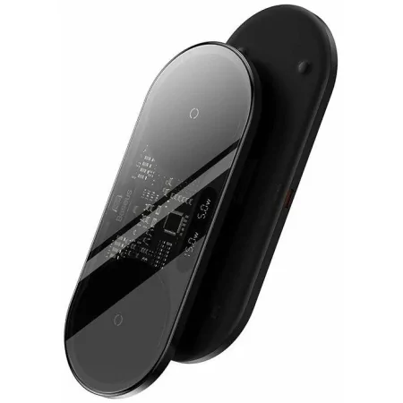 Kontrolsat - Baseus Dual USB-C 20W Wireless Charger - Black Kontrolsat - Baseus Dual USB-C 20W Wireless Charger - Black