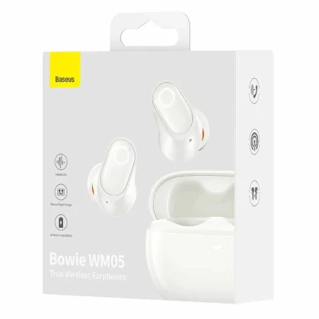 Kontrolsat - Earbuds Baseus Bowie WM05 True Wireless - Branco Kontrolsat - Earbuds Baseus Bowie WM05 True Wireless - Branco