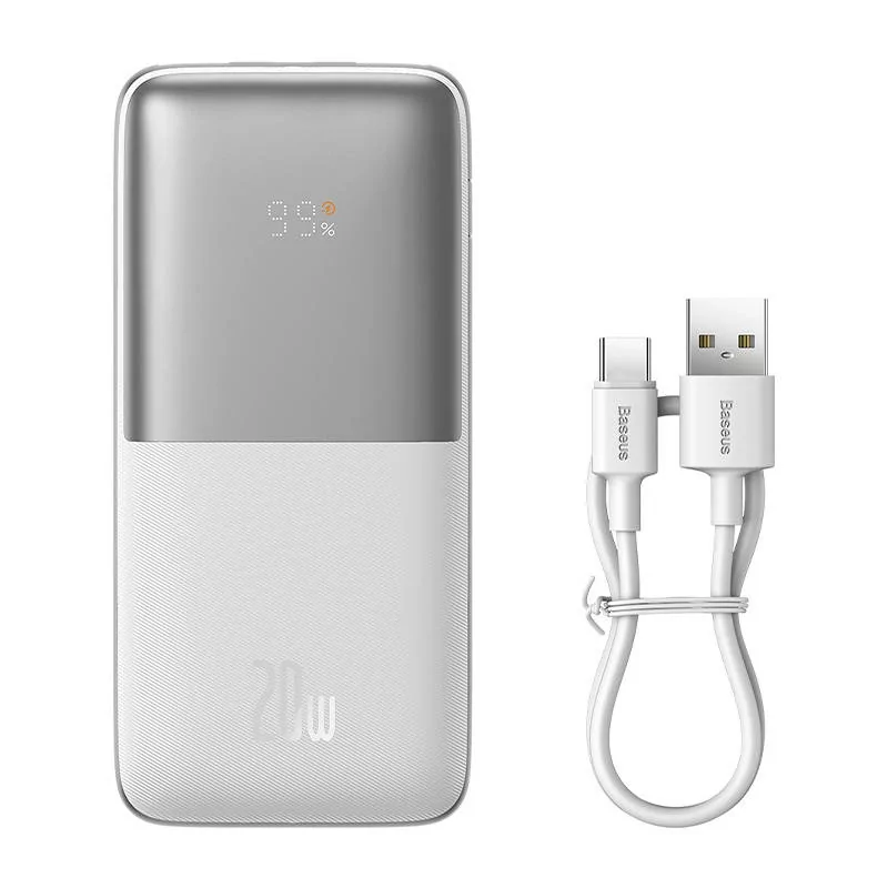 Kontrolsat - Powerbank Baseus Bipow Pro 20W 10000mAh - White Kontrolsat - Powerbank Baseus Bipow Pro 20W 10000mAh - White