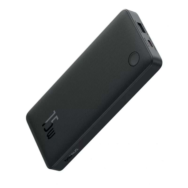 Kontrolsat - Powerbank Baseus Air Lite 10000mAh 15W + USB-C Cable 30cm - Black Kontrolsat - Powerbank Baseus Air Lite 10000mAh 15W + USB-C Cable 30cm - Black