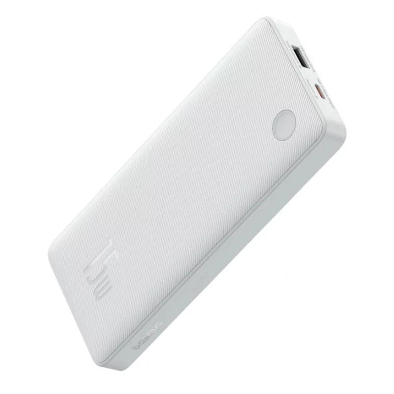 Kontrolsat - Powerbank Baseus Air Lite 10000mAh 15W + USB-C Cable 30cm - White Kontrolsat - Powerbank Baseus Air Lite 10000mAh 15W + USB-C Cable 30cm - White