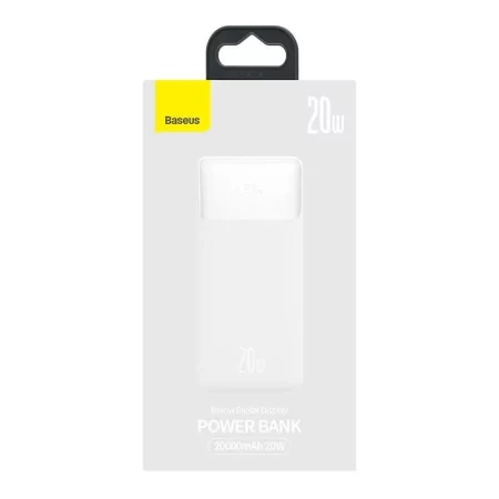 Kontrolsat - Powerbank Baseus Bipow 20W 20000mAh - White Kontrolsat - Powerbank Baseus Bipow 20W 20000mAh - White