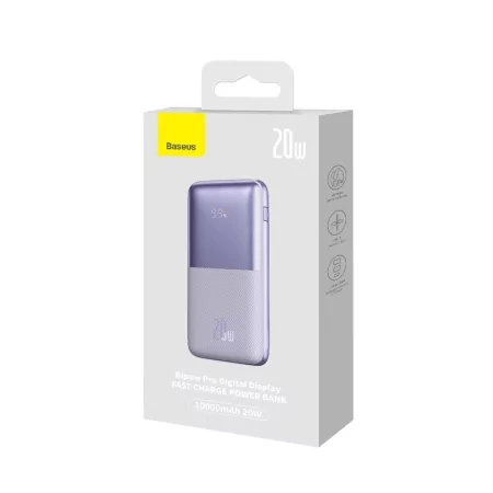Kontrolsat - Powerbank Baseus Bipow Pro 20W 10000mAh - Purple Kontrolsat - Powerbank Baseus Bipow Pro 20W 10000mAh - Purple
