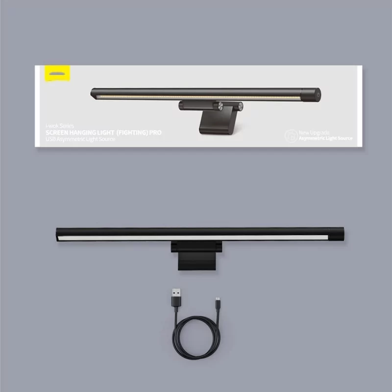 Kontrolsat - Lâmpada Baseus I-Wok Pro Computer Monitor Light Bar - Preta