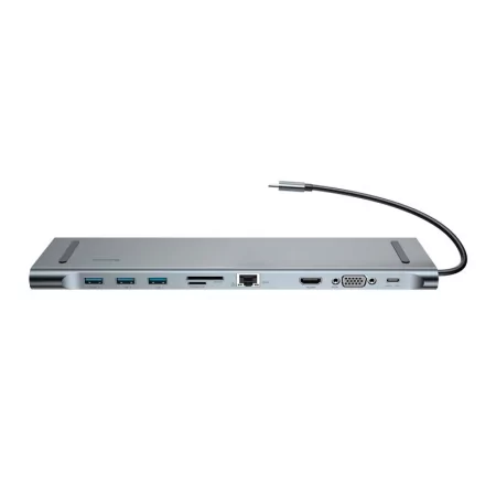 Kontrolsat - Docking Station Baseus Enjoyment USB-C 10-in-1 Gray Kontrolsat - Docking Station Baseus Enjoyment USB-C 10-in-1 Gray