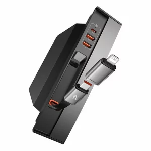 Kontrolsat - Baseus T-Space Hub for Tesla with 45W Retractable USB-C Cable