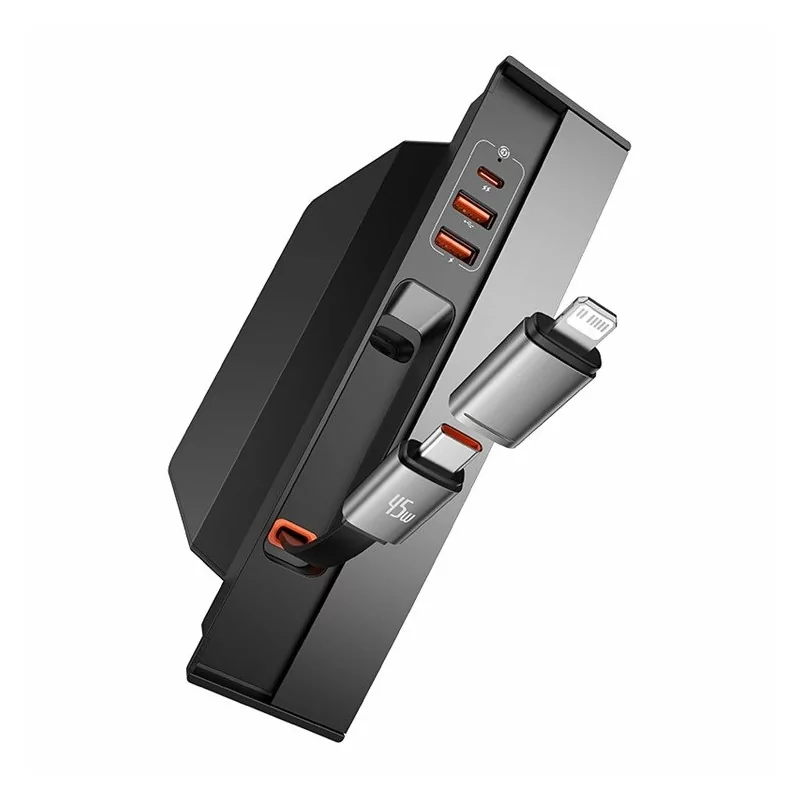 Kontrolsat - Baseus T-Space Hub for Tesla with 45W Retractable USB-C Cable Kontrolsat - Baseus T-Space Hub for Tesla with 45W Retractable USB-C Cable