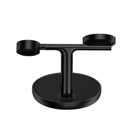 Kontrolsat - Baseus Swan 3-in-1 Wireless Charger w/MagSafe 20W Black Kontrolsat - Baseus Swan 3-in-1 Wireless Charger w/MagSafe 20W Black