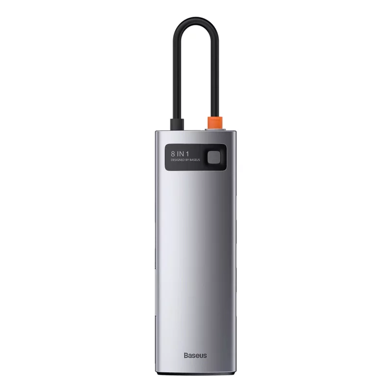 Kontrolsat - USB-C Hub Baseus Metal Gleam 8-in-1 4K 30Hz Gray