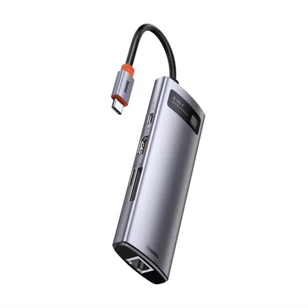 Kontrolsat - USB-C Hub Baseus Metal Gleam 8-in-1 4K 30Hz Gray Kontrolsat - USB-C Hub Baseus Metal Gleam 8-in-1 4K 30Hz Gray
