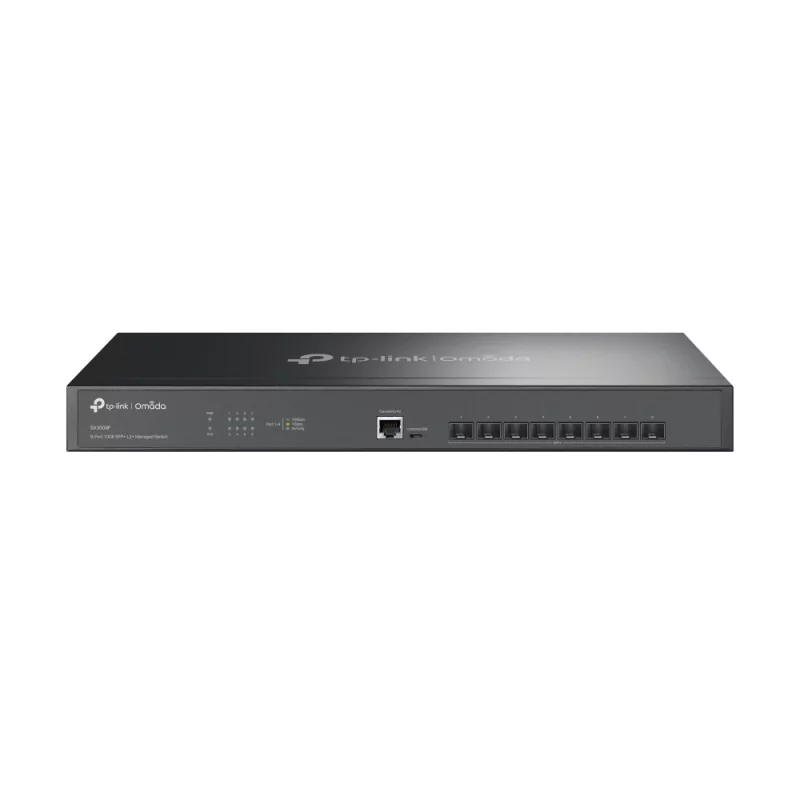 Kontrolsat - TP-Link Switch - JetStream - 8 SFP+ 10GbE Managed Ports - 1 Gigabit Port - Rack - TL-SX3008F Kontrolsat - TP-Link Switch - JetStream - 8 SFP+ 10GbE Managed Ports - 1 Gigabit Port - Rack - TL-SX3008F
