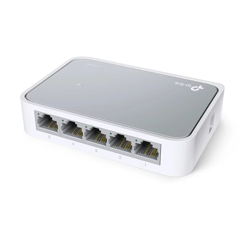 Kontrolsat - Switch Rede TP-Link 5 Portas 10/100Mbps
