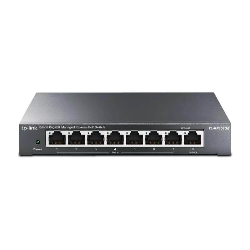 Kontrolsat - TP-Link Omada 8 Port Gigabit PoE Switch - RP108GE Kontrolsat - TP-Link Omada 8 Port Gigabit PoE Switch - RP108GE